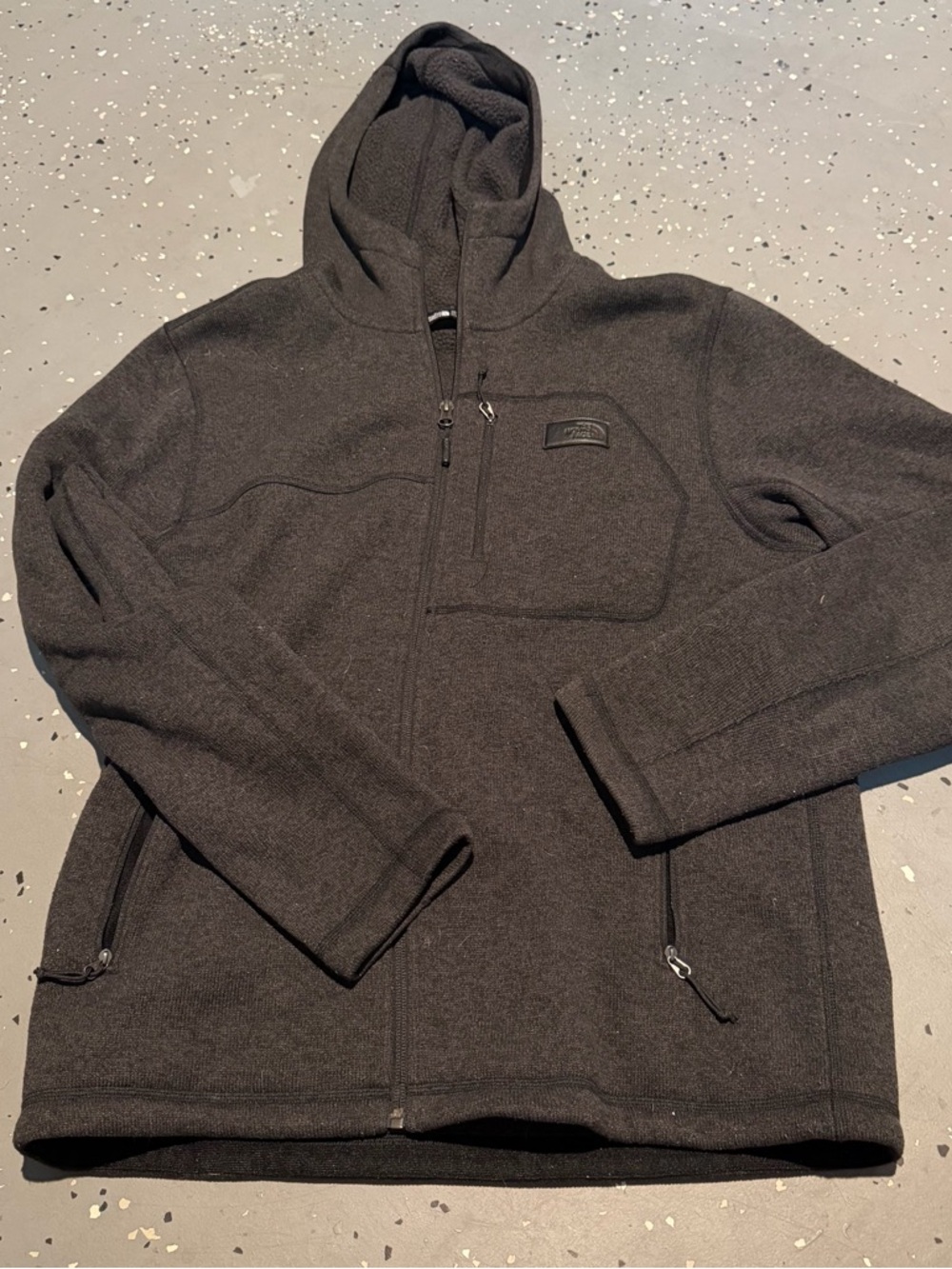 The North Face Grey Zip Up Heavy Jacket